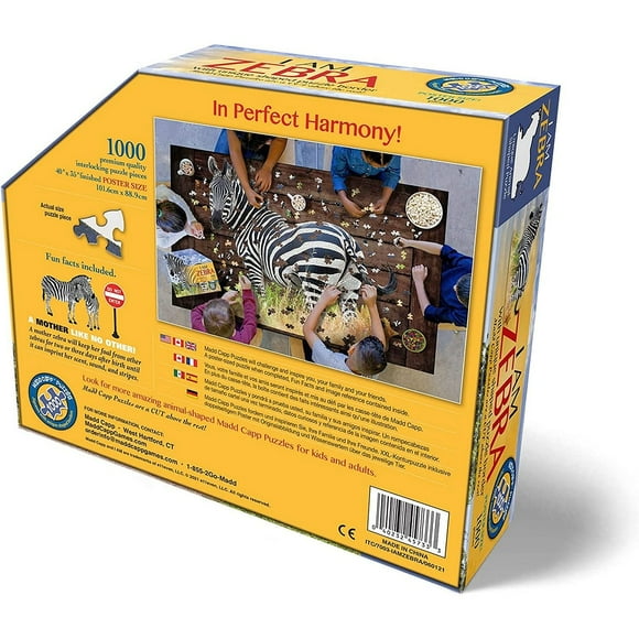 Madd Capp Puzzles - I AM Zebra (1000 pc)