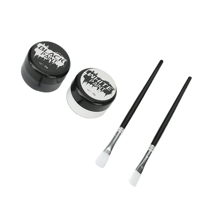 Face Paint Kit, Cosplay Paint Kit Black White Bright Color Irritation Free for
