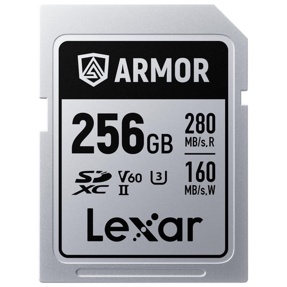 Tarjeta de memoria SDXC Lexar Armor Silver PRO de 256 GB V60