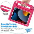 thumbnail image 4 of BMOUO Kids Case for iPad 9th/ 8th/ 7th Generation (2021/2020/ 2019), iPad 10.2 Case with Built-in Screen Protector, Shockproof Handle Stand Kids Case for iPad 9 8 7 Generation 10.2 Inch - Rose, 4 of 8