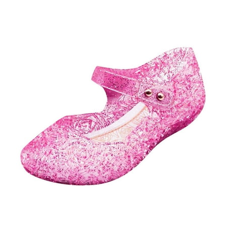 

A1 new home gifts for home Princess Shoes Girls Sandals Jelly Mary Jane Dance Party Cosplay Shoes For Kids Toddler Pvc Pink