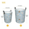 thumbnail image 5 of Balery Funny Chicken Round Laundry Basket with Handles Waterproof Freestanding Laundry Hamper for Clothes Toys in the Dorm and Family-Small, 5 of 8