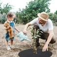 thumbnail image 2 of Non-Woven Tree Mulch Ring Thickened Tree Weed Barrier Mat Durable  Tree Protector Mat for Weed Control and Root Protection 10pcs Size Three, 2 of 8