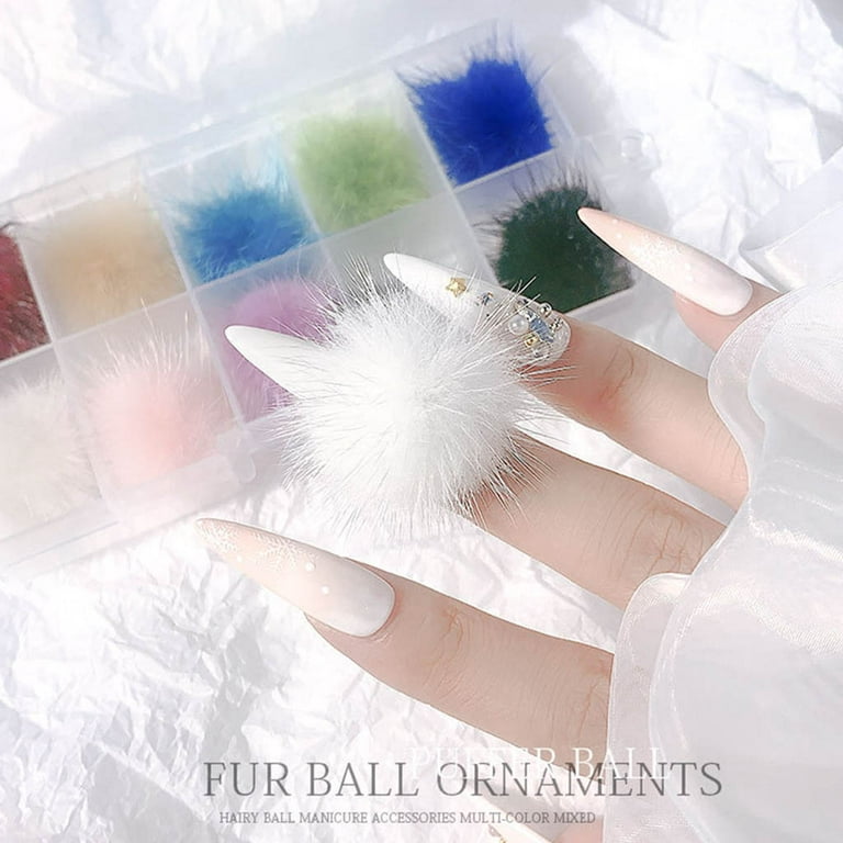 Bulk 100Pcs/Lot Magnetic Nail Pom Poms Kit, Heart/Ball Shape 3D Soft With  Magnet Nail POM Wholesale Jewelry Accessories B03289 - AliExpress