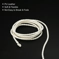 thumbnail image 3 of Unique Bargains 5.47 Yards 3mm Dia PU Braiding Leather Cord String for DIY Crafts, White, 3 of 3