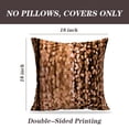thumbnail image 2 of LALILO Throw Pillow Covers Rose Gold Gold Bright Light Sparkle Cushion Cover 18" x 18", 2 Pack, 2 of 6