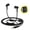 Black, variant on EMF Radiation-Free Air Tube Earbud Headphones