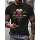 thumbnail image 2 of Camiseta con estampado 3D para hombre, inspirada en Venezuela: informal y cómoda, con divertido diseño de grafiti, poliéster transpirable, lavable a máquina. Para adultos, hombres, mujeres, adolescent, 2 of 6