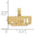 thumbnail image 3 of FJC Finejewelers 14k Yellow Gold Grannys Girlblock Charm Female Adult, 3 of 5