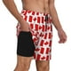 thumbnail image 2 of Balery Canada Bañador para hombre, shorts de playa de secado rápido con entrepierna y forro de compresión-Small, 2 of 6
