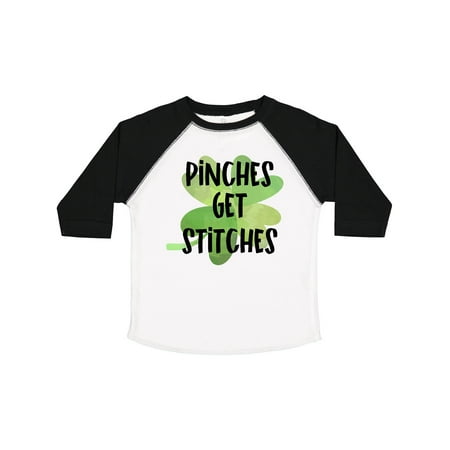 

Inktastic St. Patrick s Day Pinches Get Stitches Shamrocks Gift Toddler Boy or Toddler Girl T-Shirt