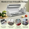 thumbnail image 5 of TINKLE WELL Powerful Vacuum Sealer, One-Hand Operation, Double Sealing Strips, Built-in Cutter, Timer Display, with 2 Bag Rolls & 5 Pre-cut Bags, White, 5 of 7