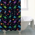 thumbnail image 4 of Space Dinosaur Pattern Shower Curtain 72"x84" ,Bathroom Decorative Shower Curtains Set with 12 Hooks,Modern Waterproof Washable Shower Curtain, 4 of 6