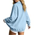 thumbnail image 6 of Horkkom Sweatshirt for Women Casual Fashion Solid Color Tops Oversized Long Sleeve Crew Neck Fall Winter Sweatshirt L, 6 of 6