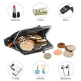 thumbnail image 4 of Castle Elegant Microfiber Coin Purse Wallet with Zinc Alloy Jaws, 4.3x4.7 inches, 11x12 cm Size, Stylish Organizer for Cards, Cash, and Coins, 4 of 7