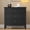 Black, variant on Mayincolor Wooden 3-Drawer Dresser Set of 2, Wide Chest with Modern Nightstand Cabinet and Spacious Storage, Beige