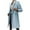 Sky Blue, variant on qucoqpe Women's 2023 Fall Winter Classic Lapel Long Sleeve Buttoned Long Jacket Coat on Clearance