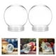 thumbnail image 2 of 12 bolas de nieve de plástico transparente con tapón de rosca para manualidades, rellenables para niños y adultos, ideales para decoraciones de invierno y fiestas, 270 ml, 2 of 6