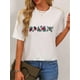 thumbnail image 1 of Camiseta de verano para mujer Manga Corta Valentine's Day Women's Floral Print T-Shirt - Casual Crew Neck Short Sleeve Top, Lightweight PolyesCamisetas de verano para mujer, manga corta, cuello redo, 1 of 7