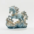 thumbnail image 6 of Acrylic Horse Figurine Chinese Feng Shui Glass Collection Ornament Statue Animal Collectible Standing Table Decor Home Decor 8'', 6 of 7