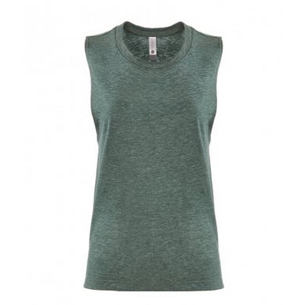 Next Level - Camiseta Sin Mangas Festival Sin Mangas para Mujer (Pino Real)