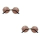 thumbnail image 3 of Gafas de sol Vogacara con Marco de metal dorado y rosa, 3 of 6