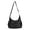 Black, variant on Women’s Korean-Style Plaid Nylon Shoulder Bag, Trendy Slouchy Hobo Bag, Casual Crossbody Bag for Commute Work Travel