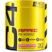 C4 Ripped Pre-Workout Powder, Raspberry Lemonade, 30 Servings