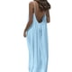 thumbnail image 5 of TaTaai Women's Backless Halter Maxi Dress Loose Fit Sleeveless Ankle Length Solid for Lounge Home Wear Casual Summer Daily Soft Gift, 5 of 8
