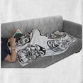 thumbnail image 6 of Kabuki Soft Flannel Fleece Throw Blanket, Japanese Nogaku Theatricals Showing Emotions Expressions Culture, Cozy Plush for Indoor and Outdoor Use, 60" x 80", Black and White, by Ambesonne, 6 of 6