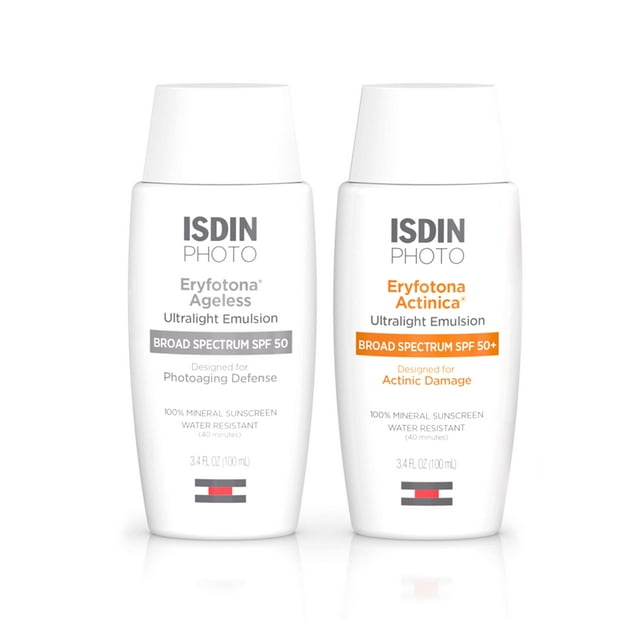 Paquete de protección solar ISDIN Eryfotona Actinica y Eryfotona Ageless
