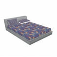 thumbnail image 3 of Mandala Bedding Set with Sheet & Covers, Vibrant Colored Floral Pattern Eastern Style Vintage Art Desin Print, Printed Bedroom Decor 2 Shams, 4 Sizes, Orange Pale Blue Purple, by Ambesonne, 3 of 3