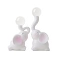thumbnail image 3 of 2x Couple Éléphant Statues Résine Éléphant Figurine Animal Sculpture Ornement pour, 3 of 9