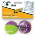 thumbnail image 2 of OurPets Go Cat Play N Treat Ball Twin pack Exercising Mind and Body Cat Toy, 2 of 6