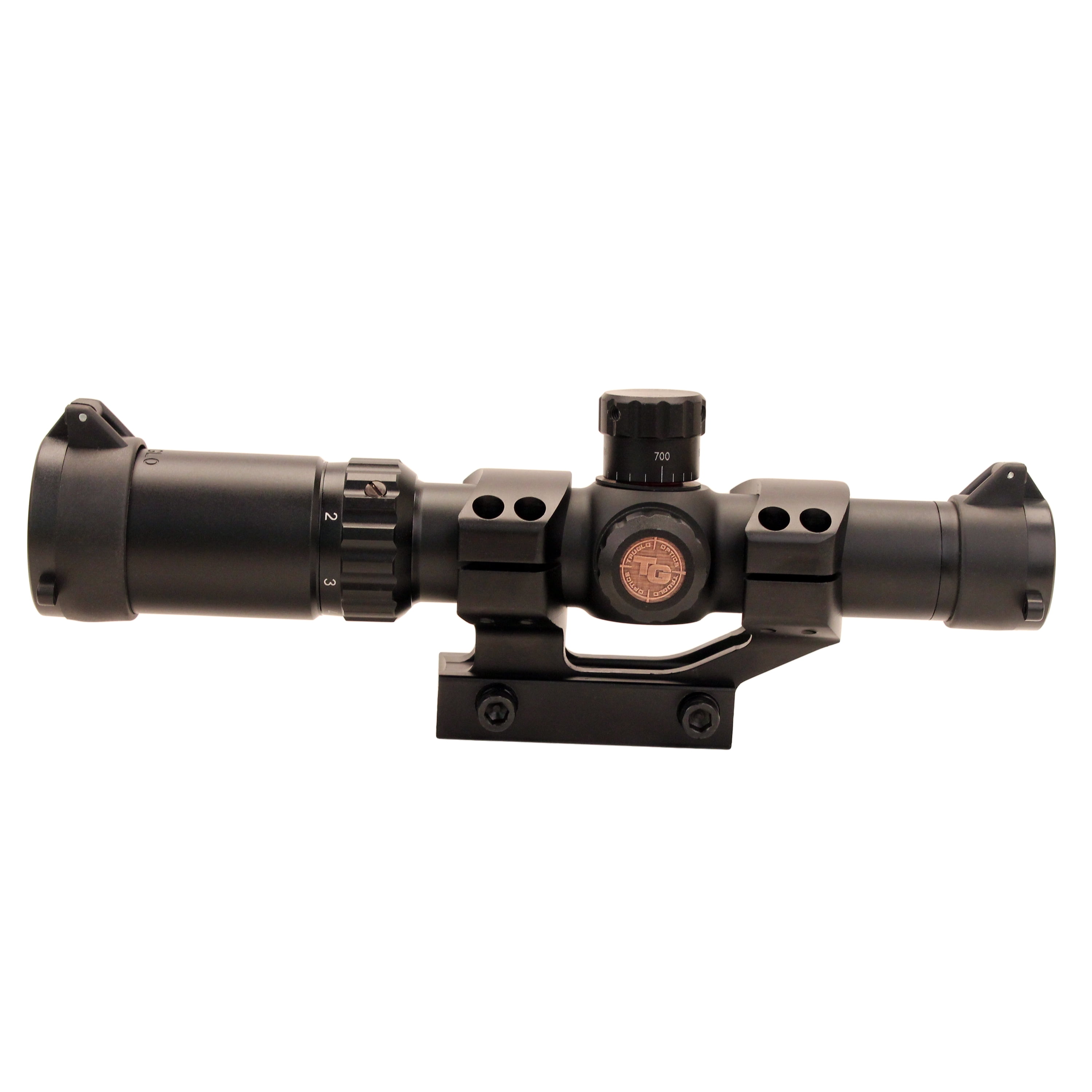 Truglo TG8514BT Tru-Brite 30 1-4x 24mm Obj Wide FOV 30mm Tube Black Finish Duplex Mil-Dot