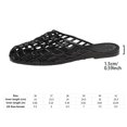 thumbnail image 2 of Flats Women Jelly Beach Jelly Zapatos transpirables para viajes al aire libre (38) Negro, 2 of 7