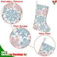 thumbnail image 5 of Christmas Stockings,Blue and Pink Christmas Snowflake Pattern Stockings Christmas,14.8'' Xmas Stockings,Christmas Party Favors,Christmas Party Decorations,Christmas Stockings Personalized, 5 of 5