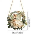 thumbnail image 3 of JilgTeok 1 Packs Flower Fairy Elf Acrylic 2D Hanging Window Pendant Home Garden Decoration for Door Window Car Hanging Elf Girl Art Ornaments, 3 of 3