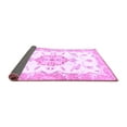 thumbnail image 2 of Ahgly Company Indoor Square Medallion Purple Traditional Area Rugs, 5' Square, 2 of 4