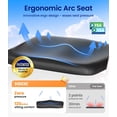 thumbnail image 2 of Andadores para personas mayores, andador Z21 con asiento que soporta 169 kg, ruedas grandes de 20 cm para todo terreno, asiento ergonómico en arco y respaldo ultraligero de 15 cm, andador plegable, do, 2 of 5