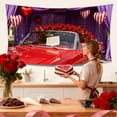 thumbnail image 2 of Beautynvta 71x43 Inch Large Valentine's Day Backdrop, Valentines Romantic Love Photography Background for Valentines Party Decorations Home Room Decor, 2 of 6