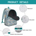 thumbnail image 4 of Lively Sunflower Design Backpack with Secure Laptop Storage, Practical Bookbag for Daily Academic Use, Stylish Yet Functional, Motivational Gift, 4 of 5