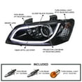 thumbnail image 3 of Spec-D Tuning LED Strip Light Bar Black Smoke Projector Headlights Compatible with 2008-2009 Pontiac G8, Left + Right Pair Headlamps Assembly, 3 of 7