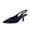 Black microsuede, variant on Cushionaire Saby Slingback Kitten Heels for Women, Pointed Toe Pumps with Adjustable Ankle Strap for Casual Dressy Wear