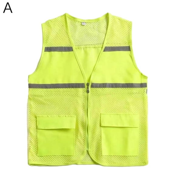 AYFFDIYI Yellow/Black Hi Vis Vest High Vis Visibility Reflective Work Safety