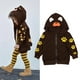 thumbnail image 2 of Abrigo De Invierno Para Niños Pequeños Chaquetas Para Niños Chaquetas Con Capucha Para Niñas Abrigos Con Cremallera Sudadera Marrón Odeerbi  LM103-9720, 2 of 9