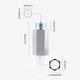 thumbnail image 2 of Sensor De Oxígeno Tapón Adaptador Extensor Espaciador Acero Inoxidable,M18 1.5 O2 matsuzay VI009929-00, 2 of 5