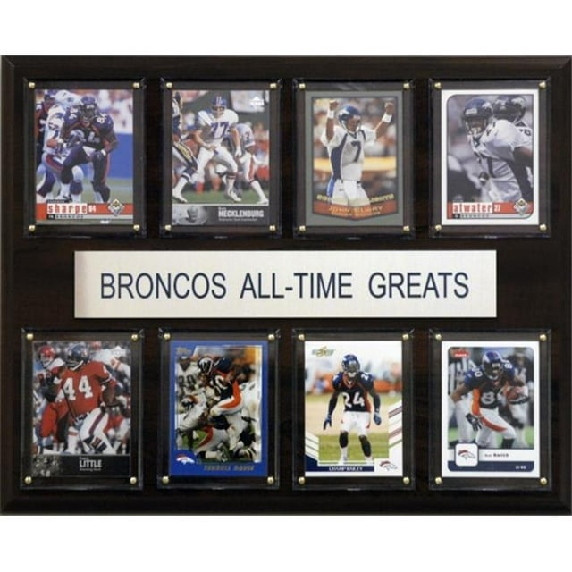 C & I Collectables NFL Denver Broncos Plaque des Grands de Tous les Temps