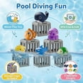 thumbnail image 2 of Underwater Dive Rescue Set, Pool Diving Activity with Fish Box & Floating Animals, Colorful Swimming Training, Summer Water Adventure Kit, 2 of 7
