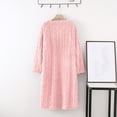 thumbnail image 5 of Flannel Nightgown Fleece Material Cozy Plush Warm Winter Sleep Dress, 5 of 8